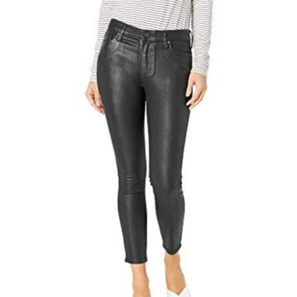 Ella Moss Women's black‎ coated High Rise Skinny Ankle Stretch Jean 26 new!!!